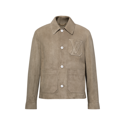 Prêt-à-Porter Manteaux et Blousons Veste workwear légère en cuir velours | Louis Vuitton ® (Zoom produit)
