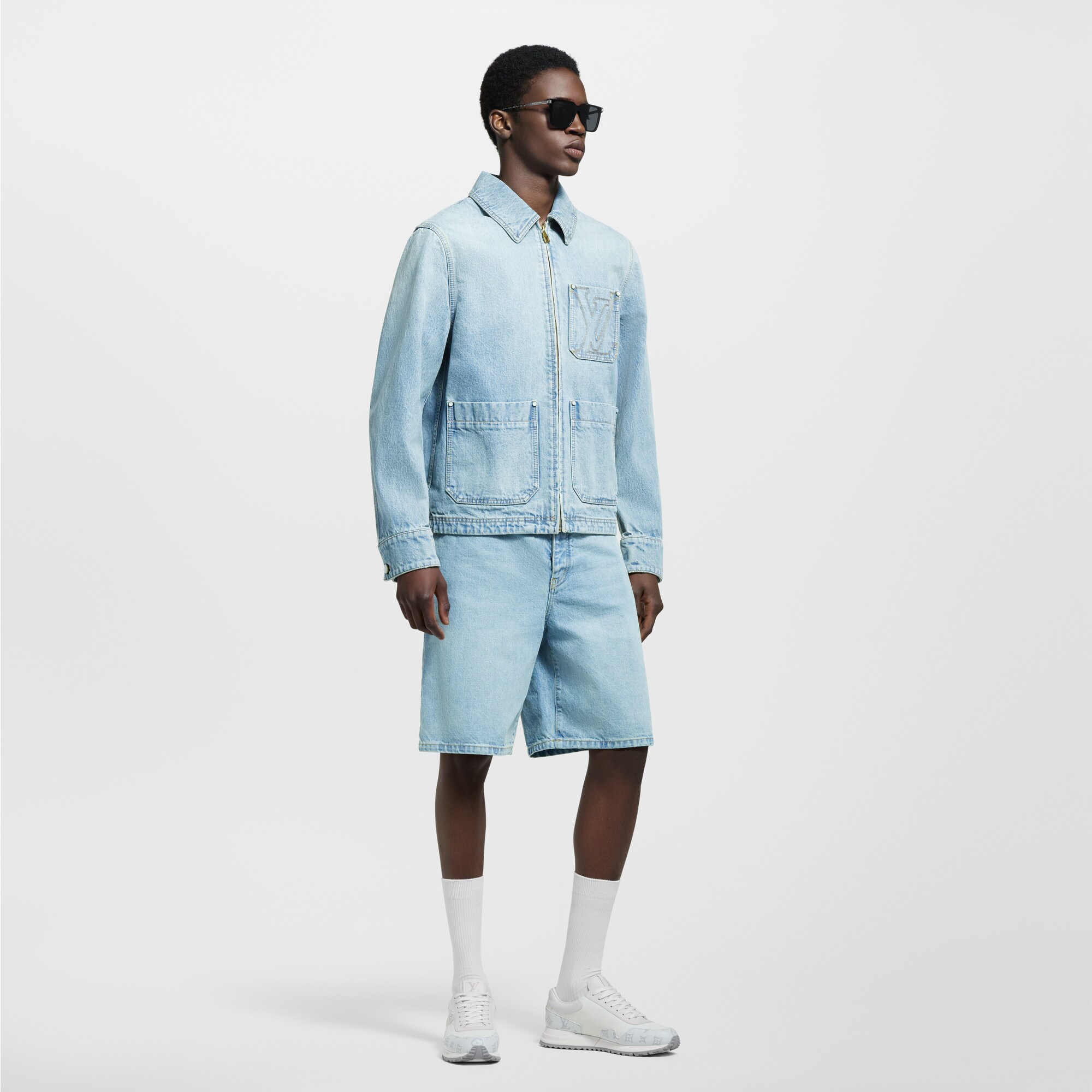  Prêt-à-Porter Manteaux et Blousons Veste workwear LV en denim | Louis Vuitton ® (Zoom produit)
