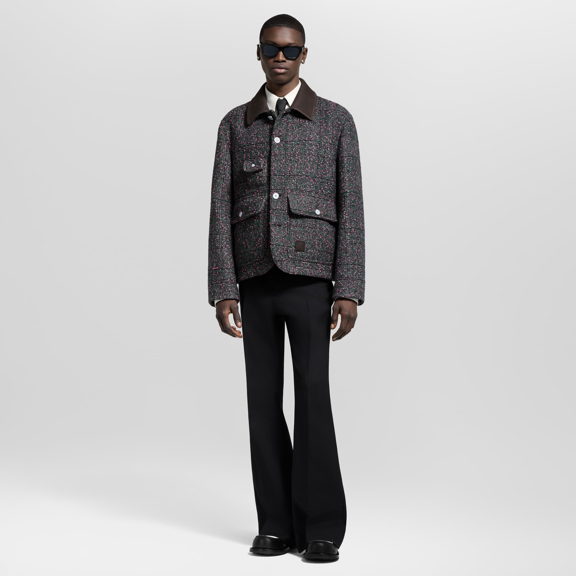  Prêt-à-Porter Manteaux et Blousons Veste workwear style jardinier en tweed | Louis Vuitton ® (Zoom produit)