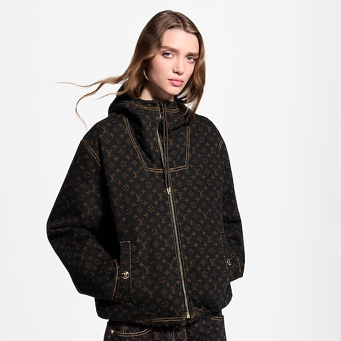Prêt-à-Porter Manteaux et Vestes Veste zippée en denim Monogram | Louis Vuitton ® (Zoom produit)
