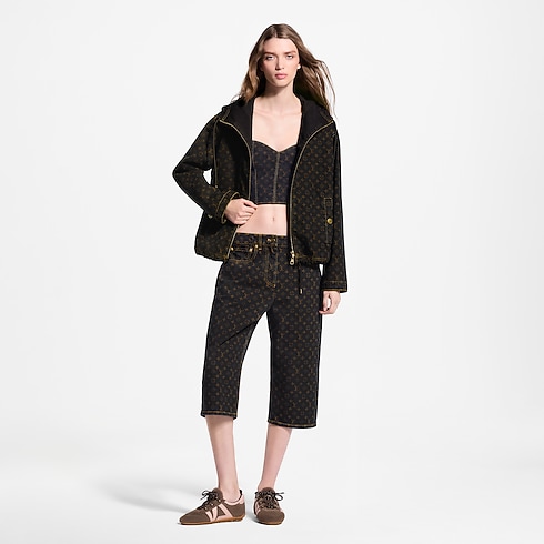 Prêt-à-Porter Manteaux et Vestes Veste zippée en denim Monogram | Louis Vuitton ® (Zoom produit)