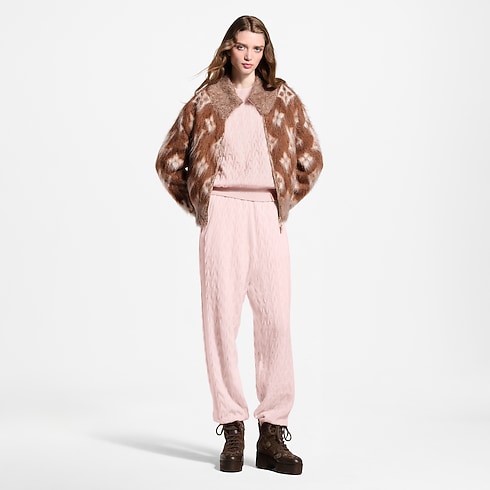 Prêt-à-Porter Maille Veste zippée Monogram en maille brossée | Louis Vuitton ® (Zoom produit)