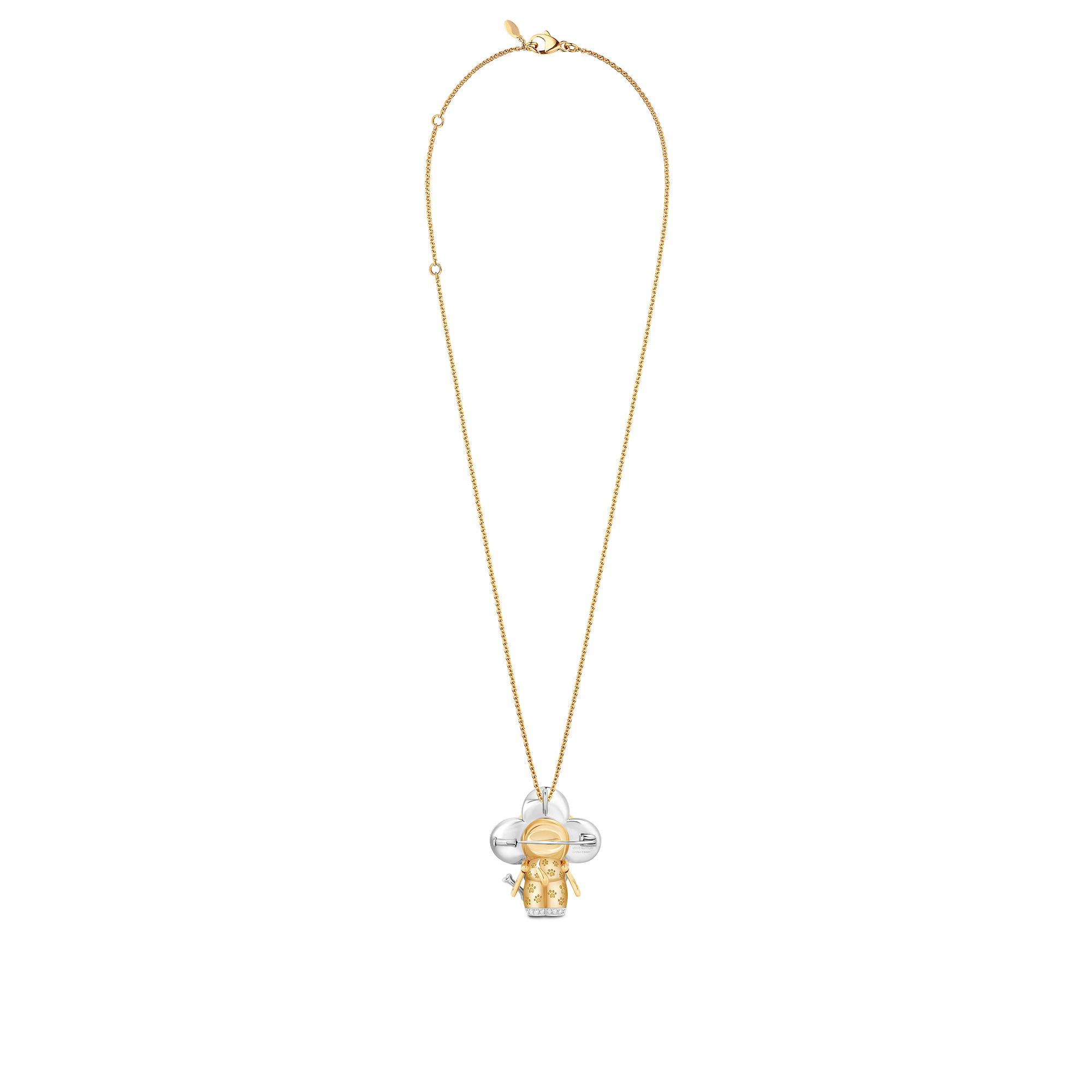  Jewelry Necklaces and Pendants Vivienne Dog Pendant, Yellow Gold, White Gold, Lacquer, Diamonds & Colored Gemstones | Louis Vuitton ® (Product zoom)