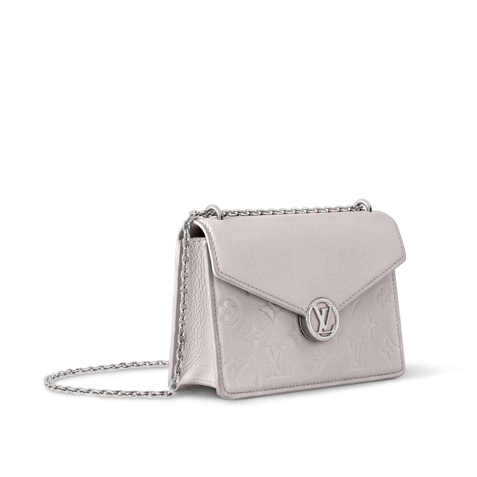 Monogram Empreinte Leather Small Leather Goods Wallets on Chain and Nano Bags Wallet On Chain Rosy | Louis Vuitton ® (Product zoom)