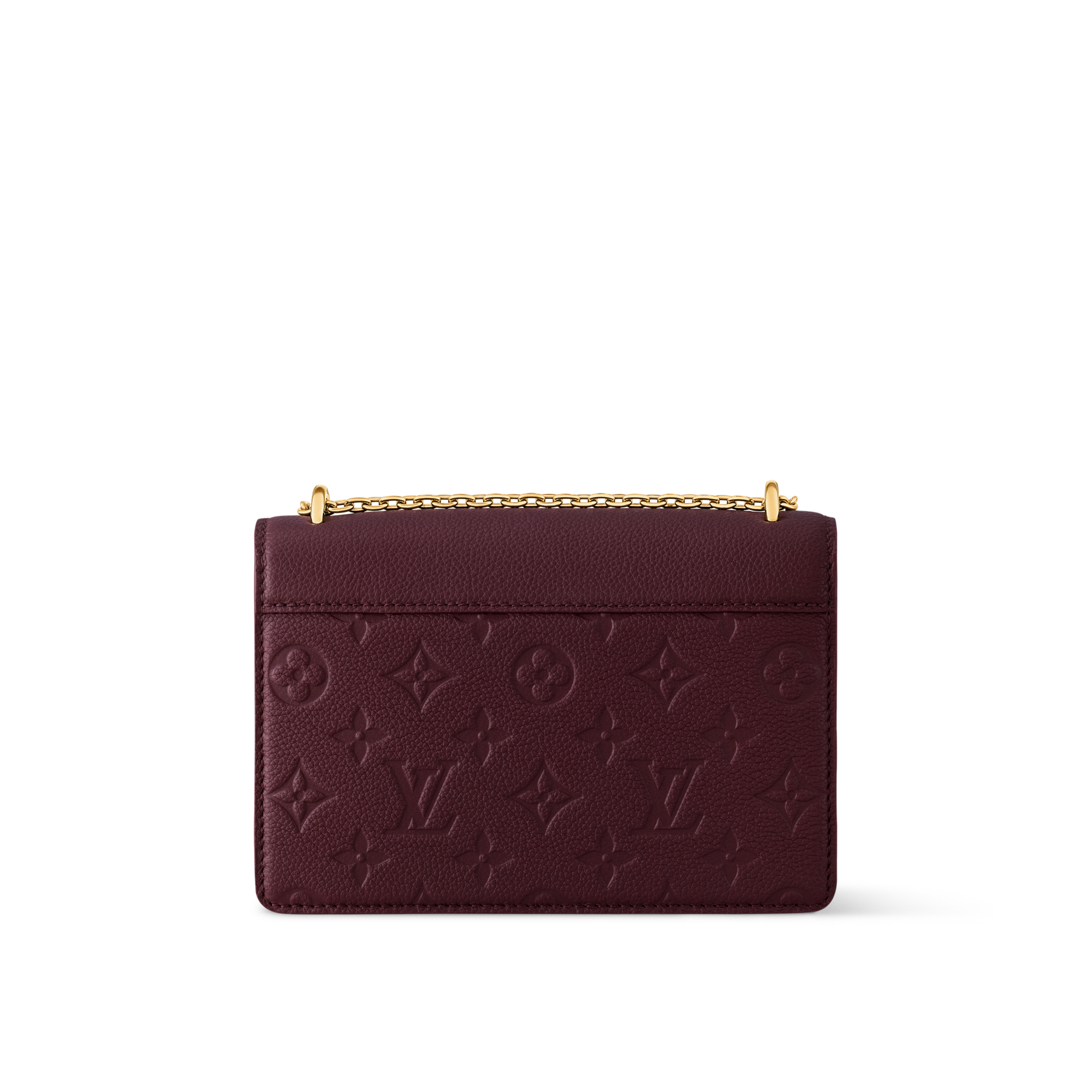 Monogram Empreinte Leather Small Leather Goods Wallets on Chain and Nano Bags Wallet On Chain Rosy | Louis Vuitton ® (Product zoom)