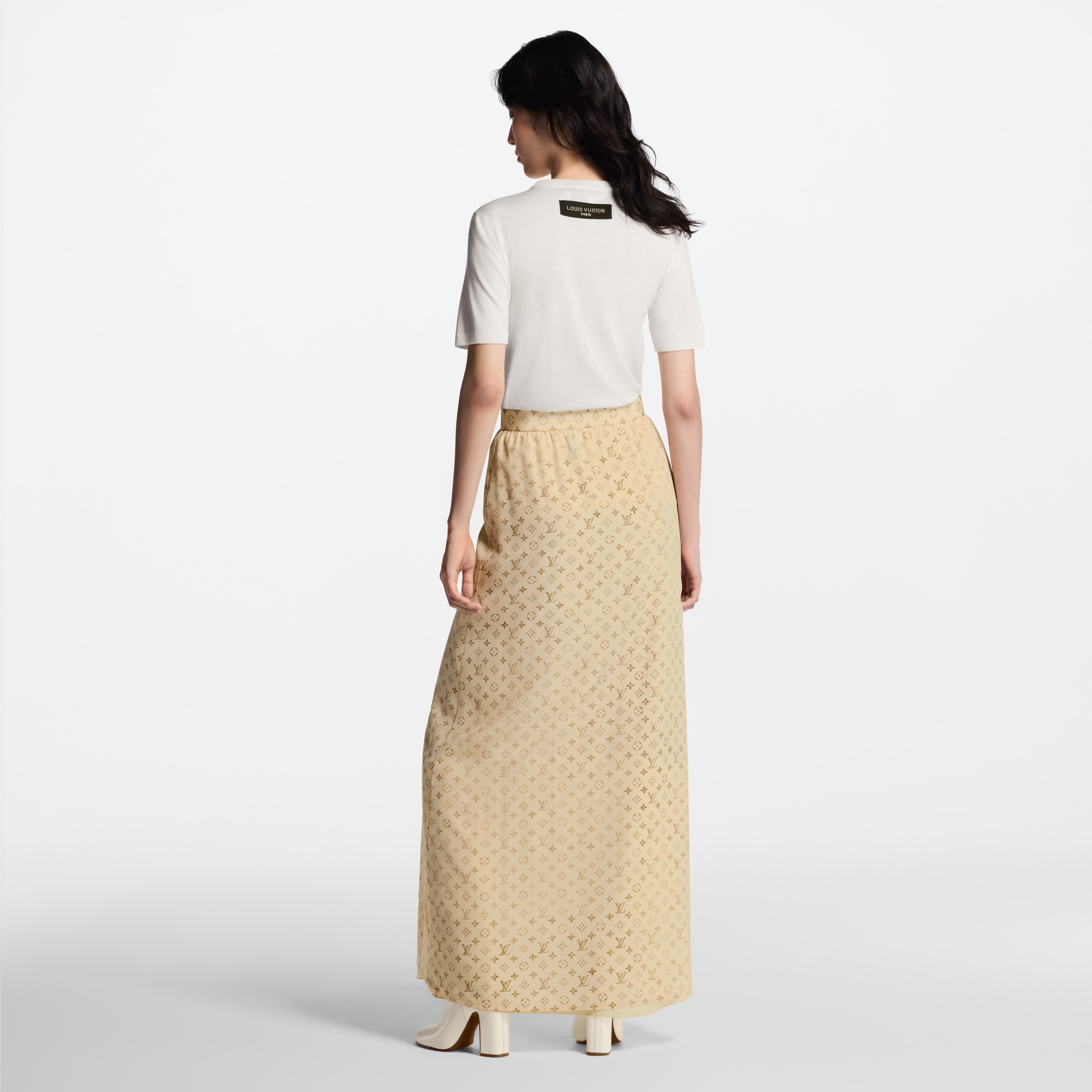  Ready-to-Wear Skirts and Shorts Washed Monogram Maxi Skirt | Louis Vuitton ® (Product zoom)