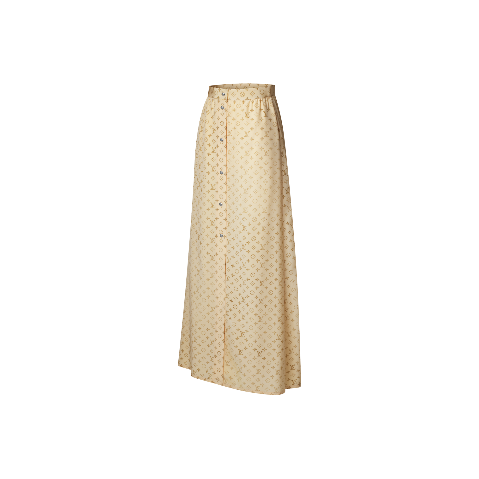  Ready-to-Wear Skirts and Shorts Washed Monogram Maxi Skirt | Louis Vuitton ® (Product zoom)