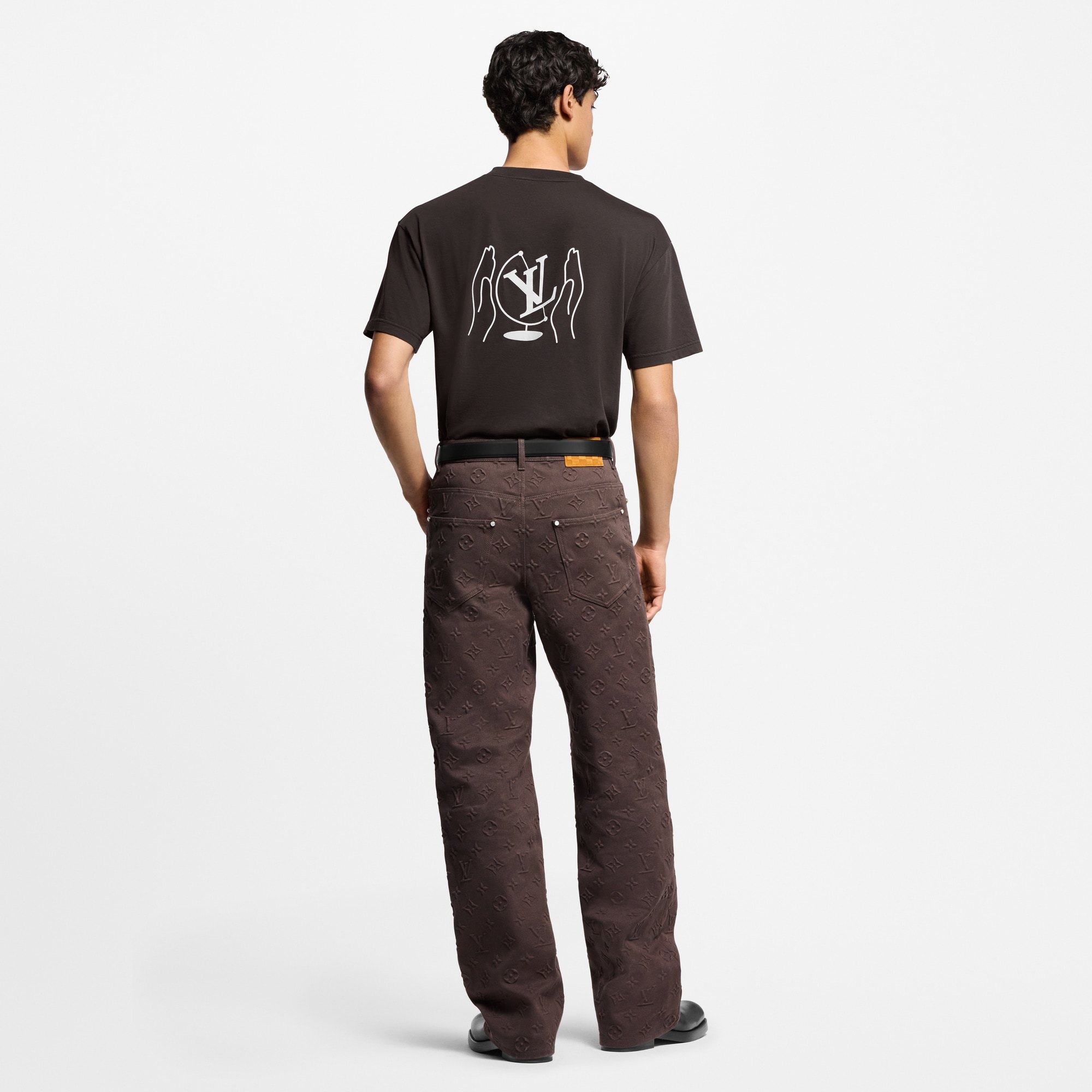  Ready-to-Wear T-Shirts and Polos Washed Printed Cotton T-Shirt | Louis Vuitton ® (Product zoom)