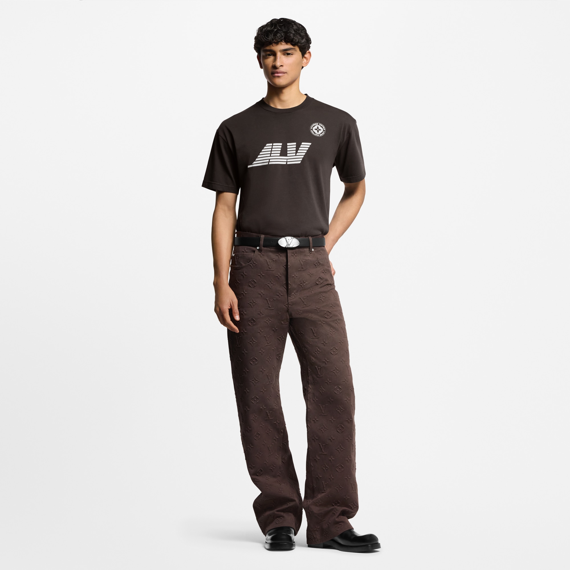  Ready-to-Wear T-Shirts and Polos Washed Printed Cotton T-Shirt | Louis Vuitton ® (Product zoom)