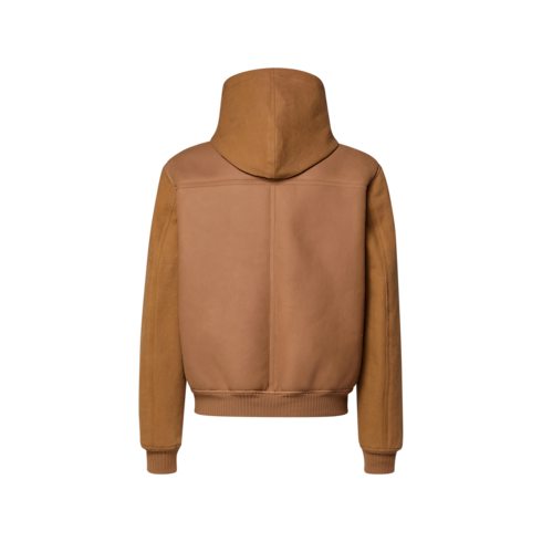Ready-to-Wear All Ready-to-Wear Water-Repellent Shearling Cotton Mix Hooded Blouson | Louis Vuitton ® (Product zoom)