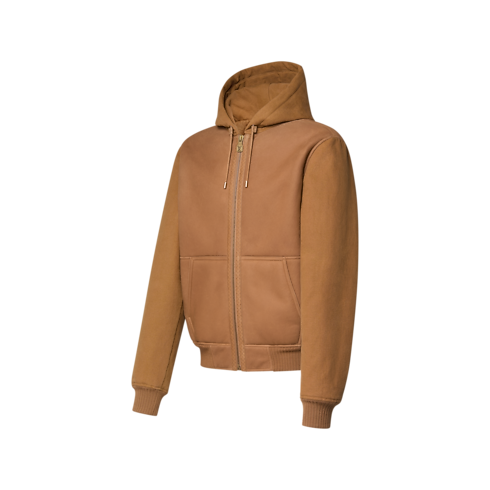 Ready-to-Wear All Ready-to-Wear Water-Repellent Shearling Cotton Mix Hooded Blouson | Louis Vuitton ® (Product zoom)