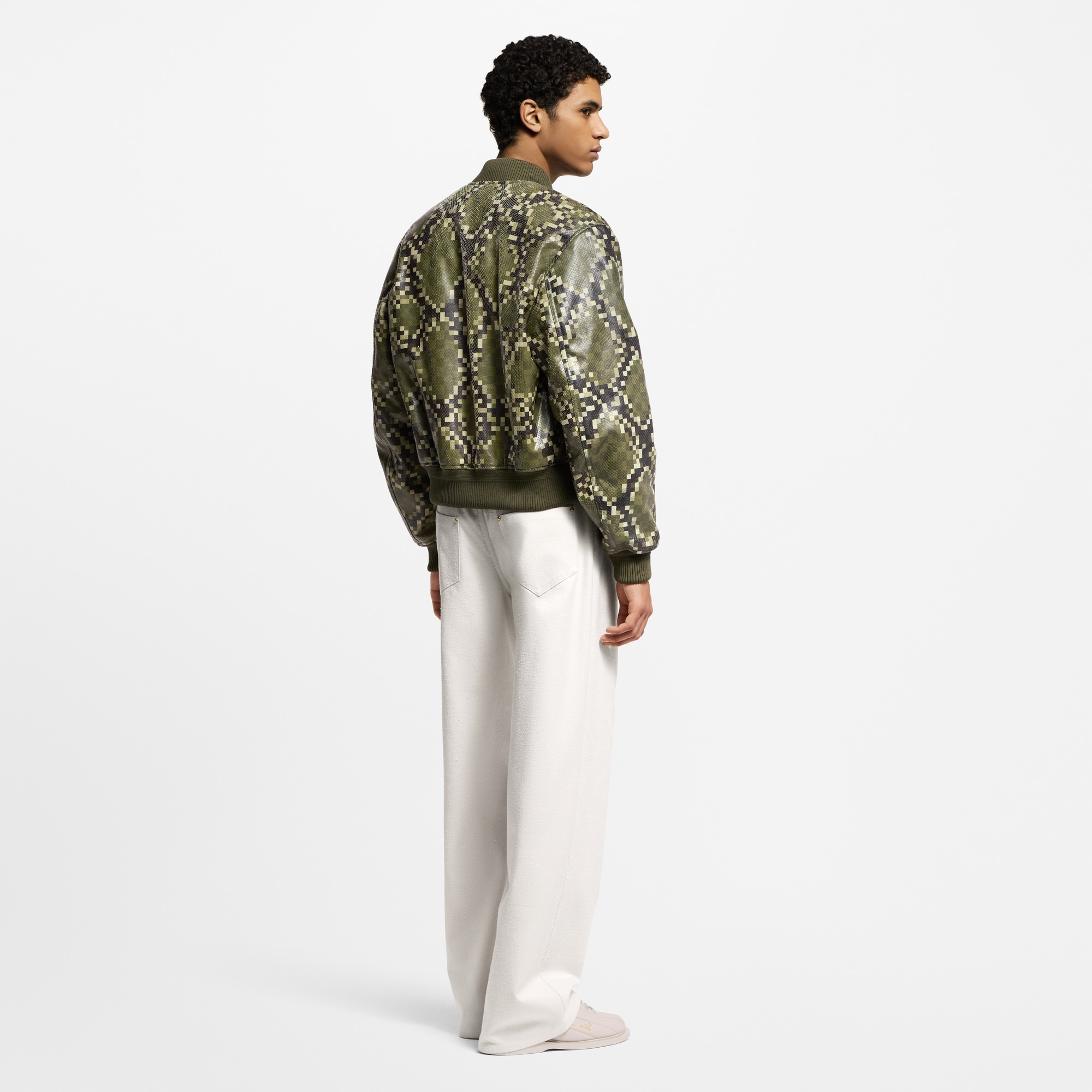  Ready-to-Wear Pants Wide-Leg Silk-Blend Pants | Louis Vuitton ® (Product zoom)