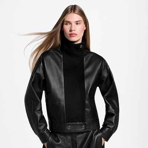 Ready-to-Wear Coats and Jackets Wool Insert Biker Jacket | Louis Vuitton ® (Product zoom)