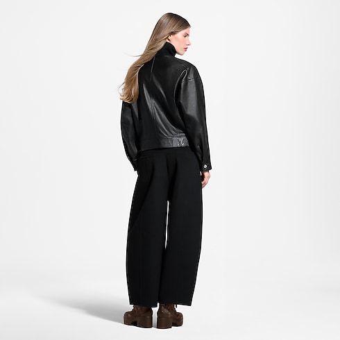 Ready-to-Wear Pants and Shorts Wool Insert Leather Balloon Pants | Louis Vuitton ® (Product zoom)