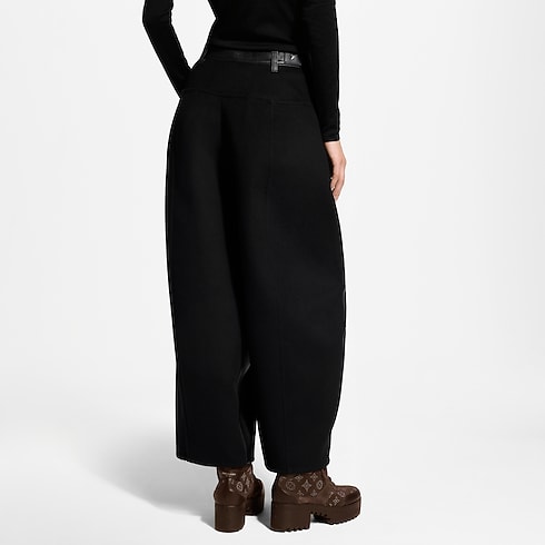 Ready-to-Wear Pants and Shorts Wool Insert Leather Balloon Pants | Louis Vuitton ® (Product zoom)