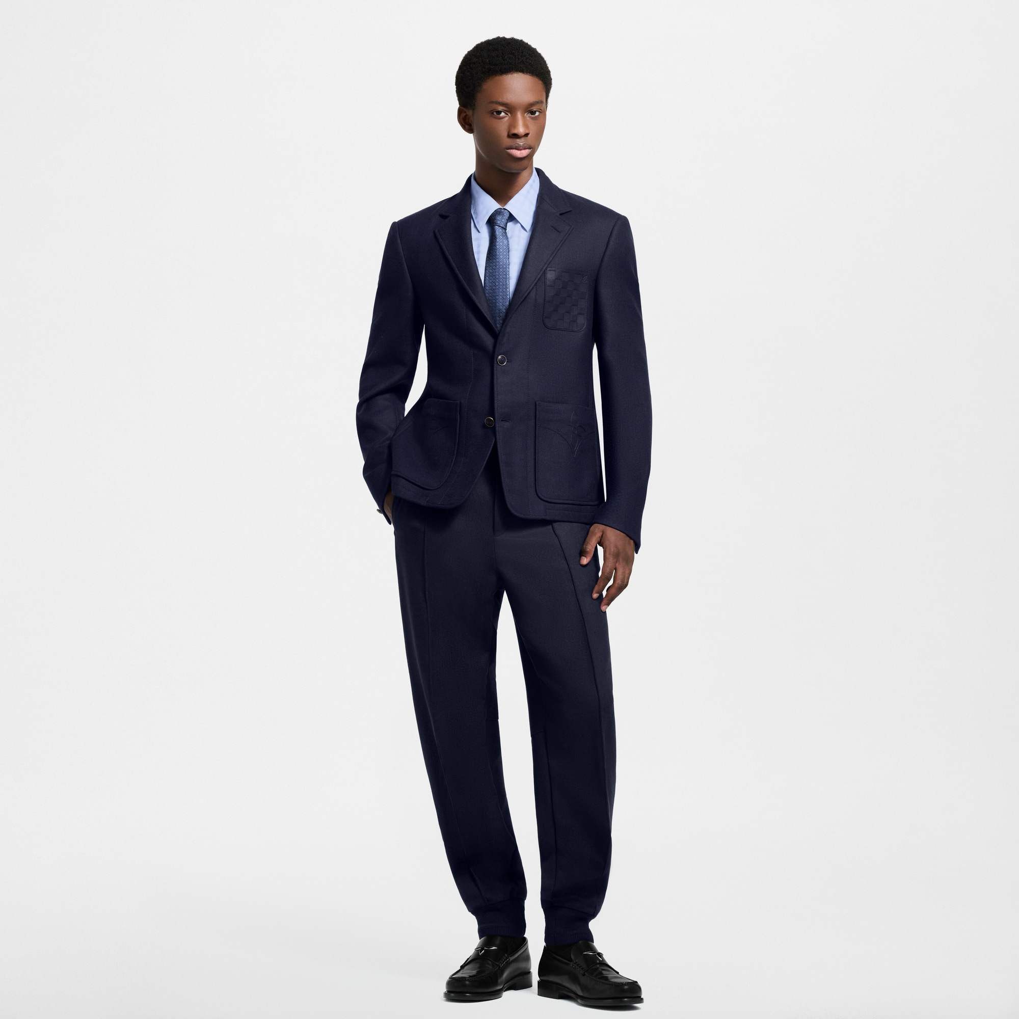  Ready-to-Wear Blazers and Jackets Wool-Silk Blend Flannel Blazer  | Louis Vuitton ® (Product zoom)