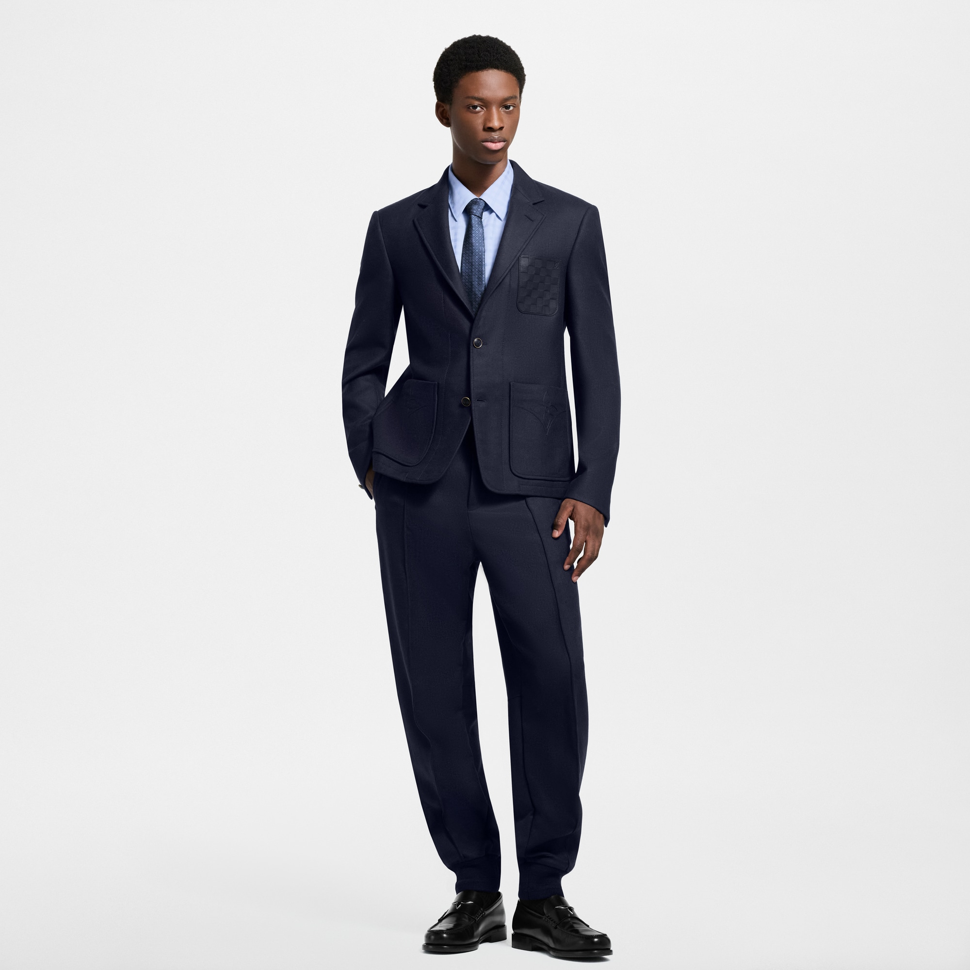  Ready-to-Wear Pants Wool-Silk Blend Jogging Pants | Louis Vuitton ® (Product zoom)