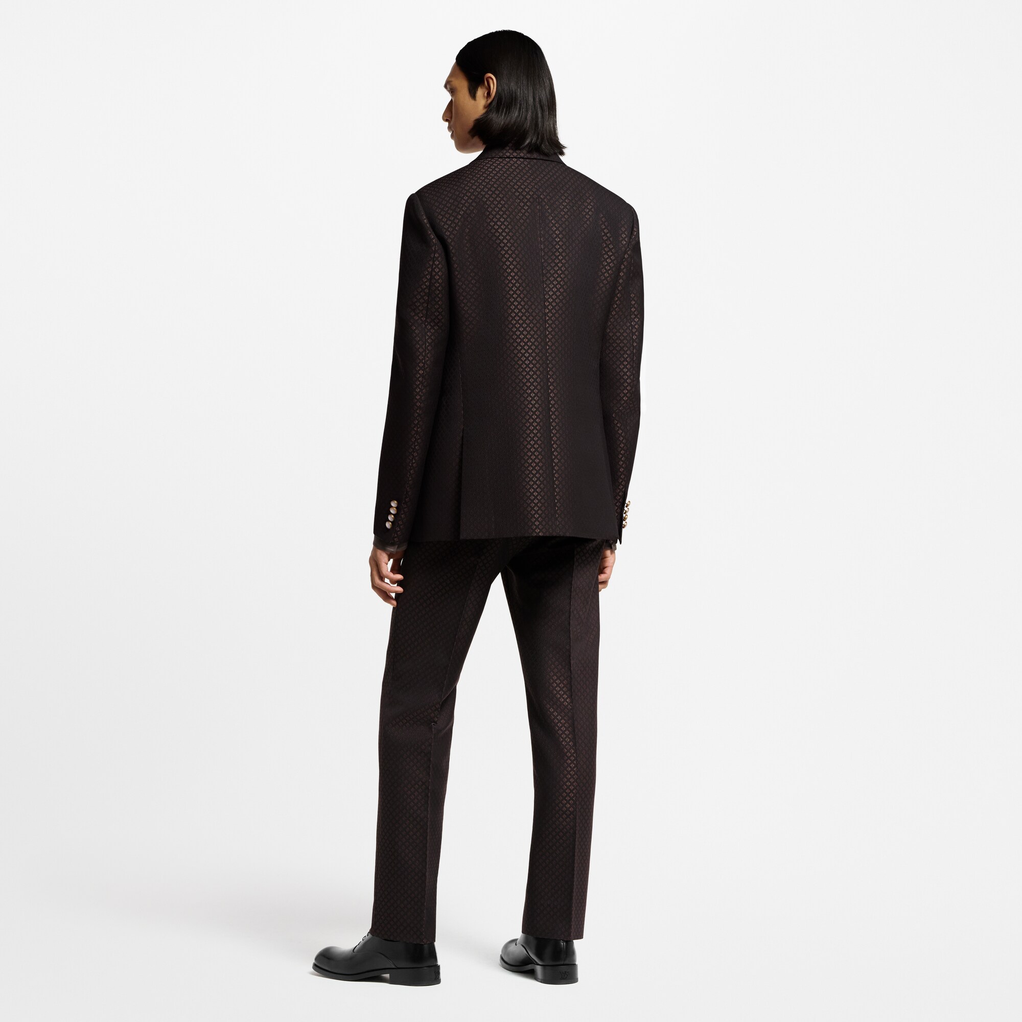  Ready-to-Wear All Ready-to-Wear Wool-Silk Blend Monogram Single-Breasted Tuxedo Jacket | Louis Vuitton ® (Product zoom)