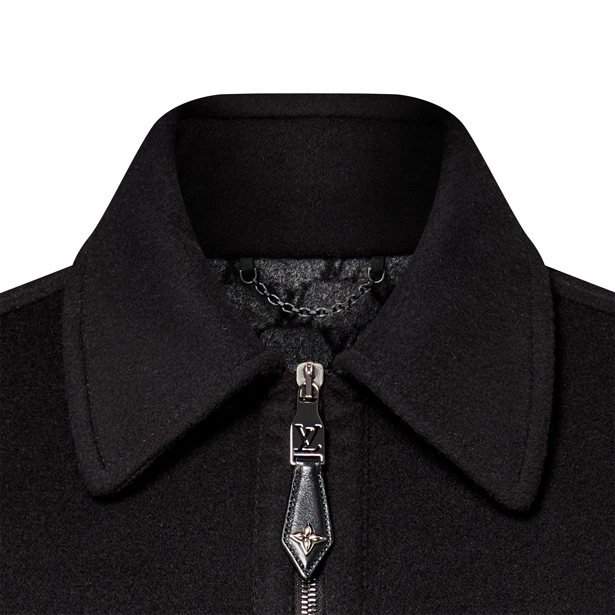  Ready-to-Wear Coats and Outerwear Wool-Silk Double Face Blouson | Louis Vuitton ® (Product zoom)