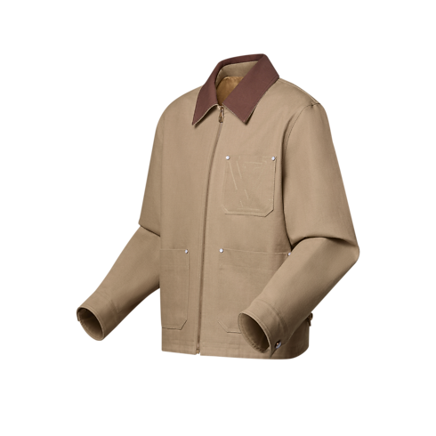 Ready-to-Wear Coats and Outerwear Workwear Cotton Canvas Blouson | Louis Vuitton ® (Product zoom)