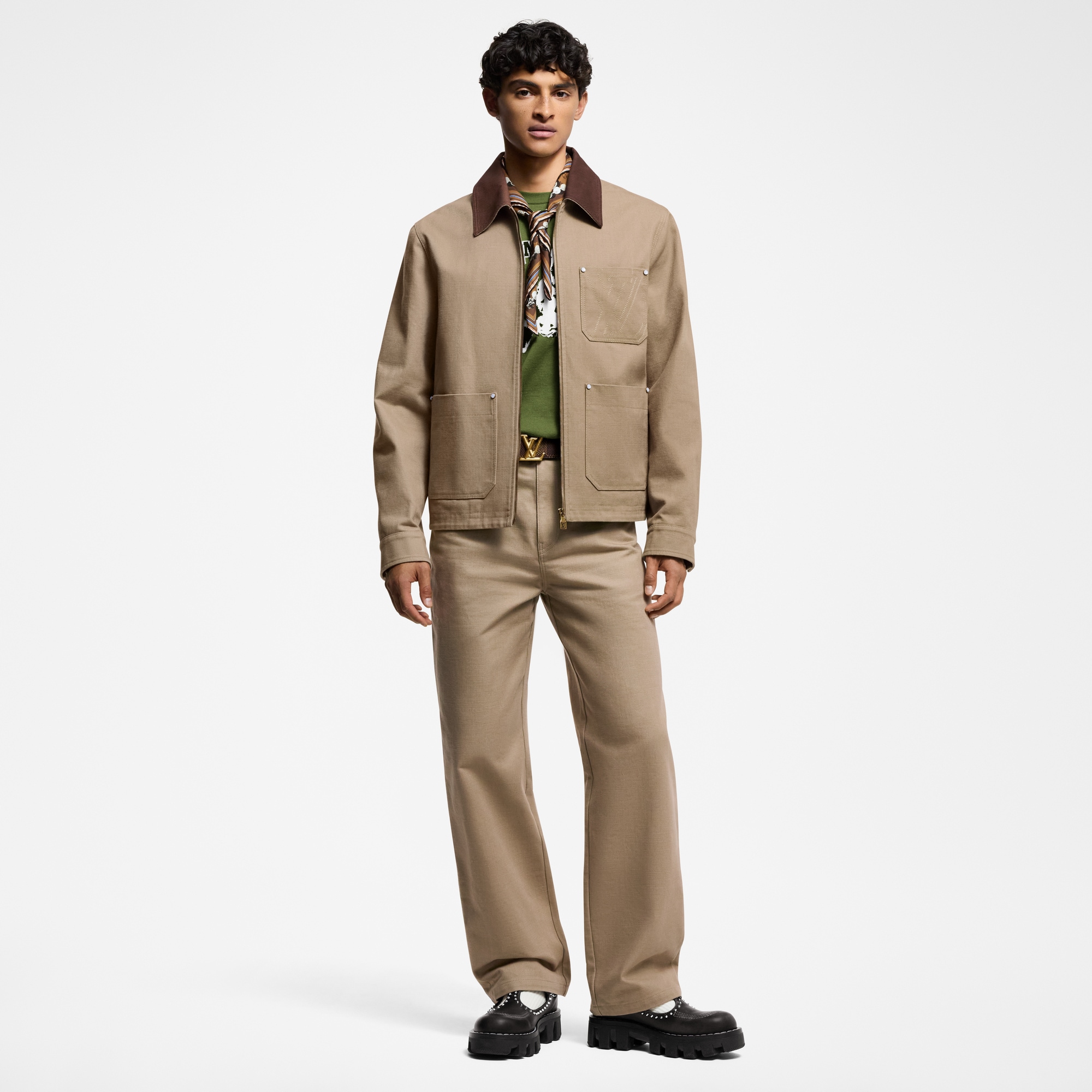  Ready-to-Wear Coats and Outerwear Workwear Cotton Canvas Blouson | Louis Vuitton ® (Product zoom)