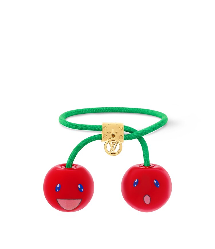 Louis Vuitton Cherry Hair Tie  M02901 LV x TM - Élastique à cheveux Cerise S00 - Femme - Bijoux  main image 2