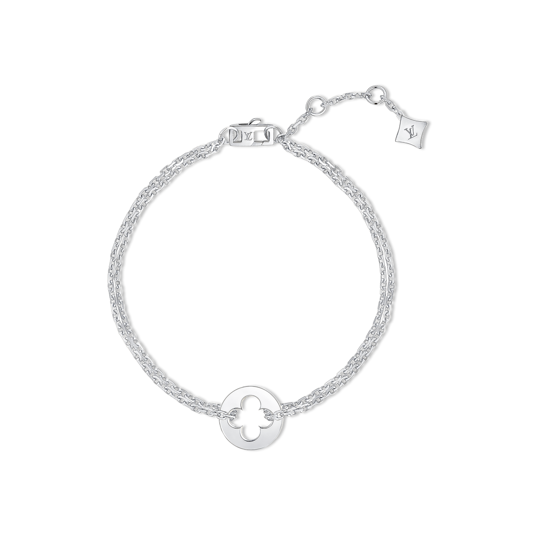 EMPREINTE CHAIN BRACELET, WHITE GOLD 
